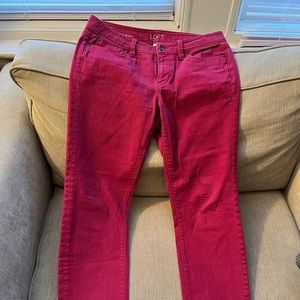 LOFT - Size 6P - Red Jeans